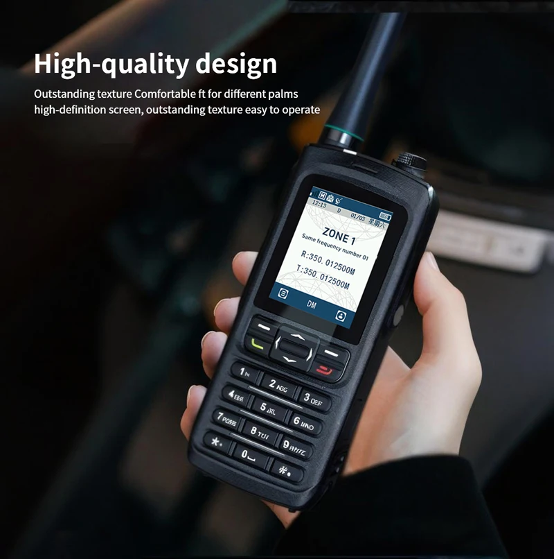 

ET-D69 IPX6 DMR NXDN Digital Trunking Portable Radio Tier 3 AES256 Encryption Beidou GPS Positioning Group Walkie Talkie