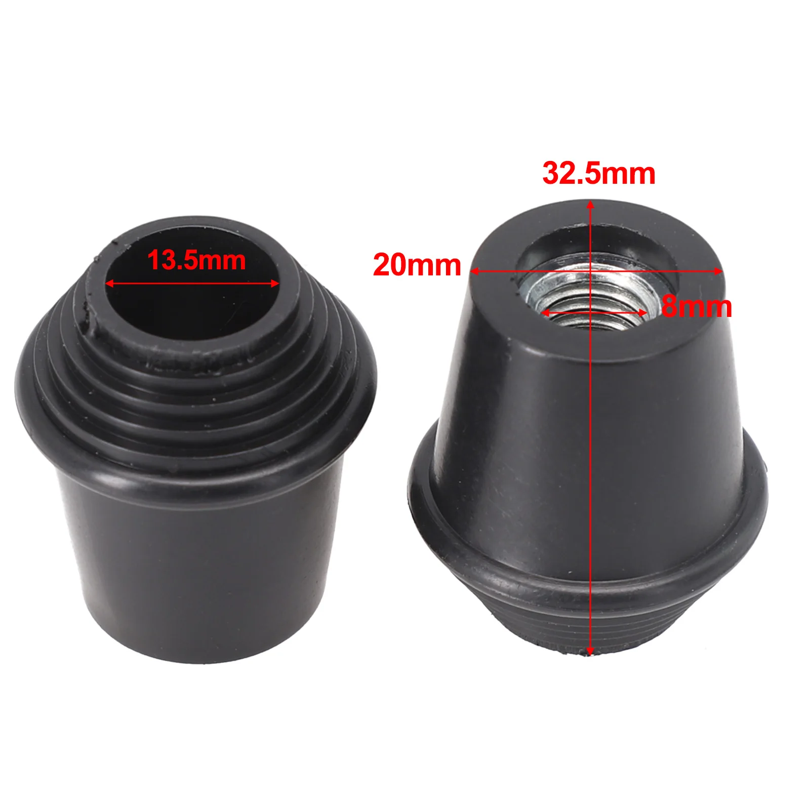 2Pcs Plastic Feet Tip Floor For Tom Bass Drum Leg Feet Parts For Drummer Player Professional Musical Instrument Equipment Parts