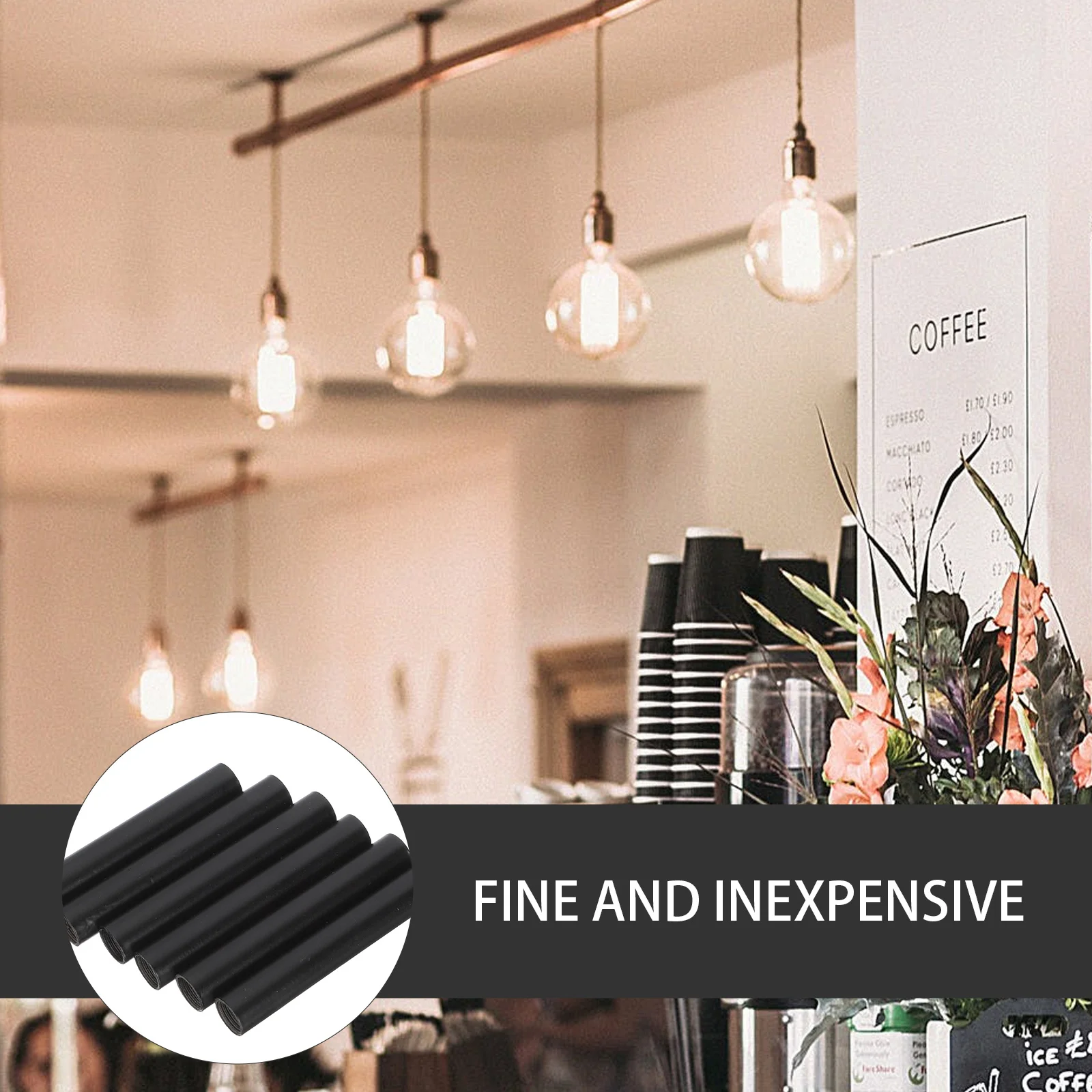 6pcs Cup Connecting Rods Smooth Surface For Chandelier Lamp Diy Home Decor Lighting Fixture Extension Simple