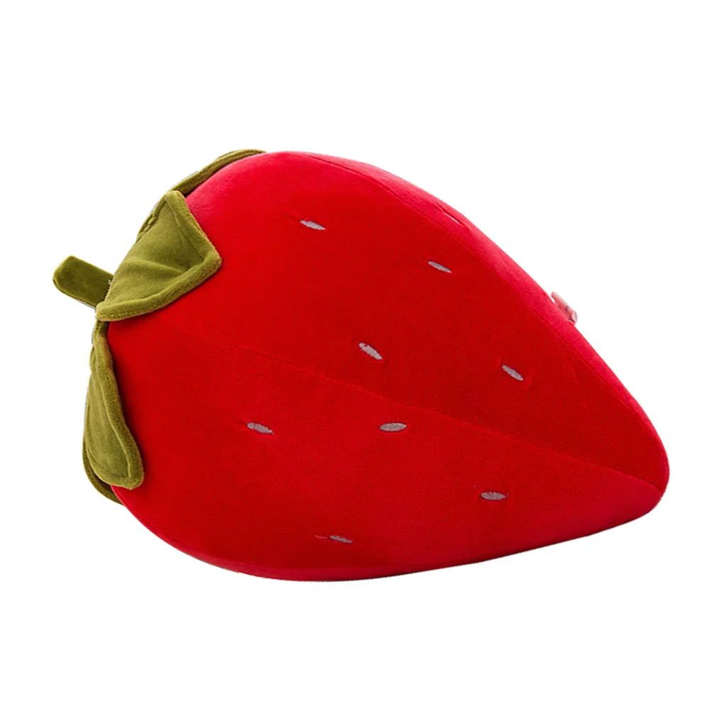 

Strawberries Strawberry Pillow Artificial Fruit Plush Throw Modeling Decor Bedroom Red Cute Pillows for Sleeping Couch