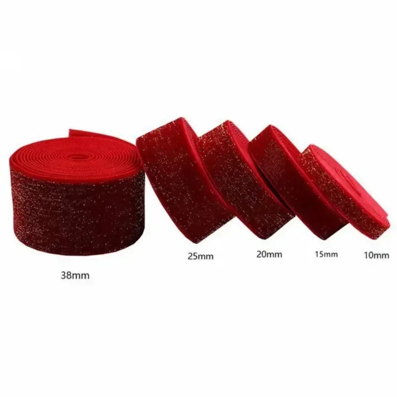 Red Velvet Ribbons DIY Hairpins Garland Decor Gifts Wrapping Ribbon