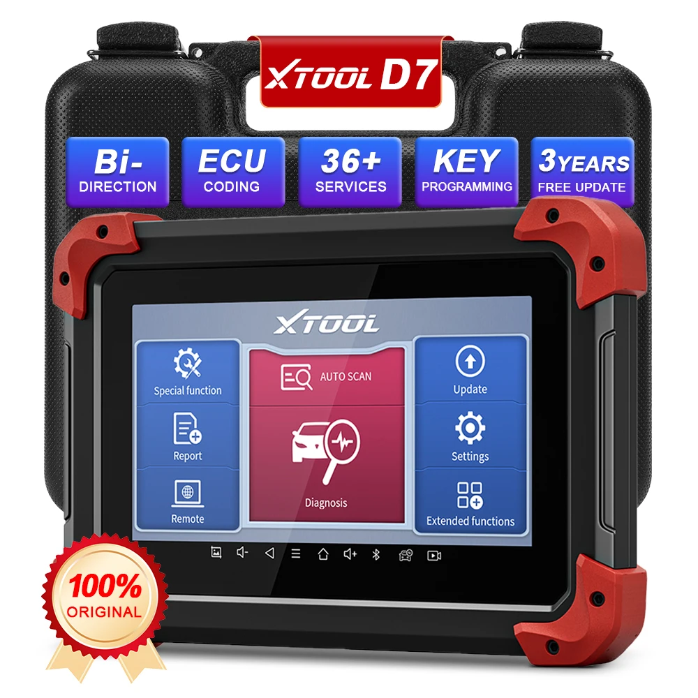 Newest XTOOL D7 Automotive All System Diagnosis Tool Code Reader Key Programmer OBD2 Scanner Xtool odb2 PK MK808 CRP909E