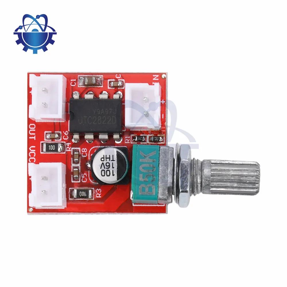 Papan Amplifier BTL Mono UTC2822, DC 1.8, daya Preamplifier 12V