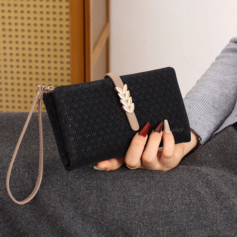 2026 Neue Damen-Langbörse Hochwertige PU-Leder Weiche Bedruckte Reißverschluss-Handtasche Multifunktionale Handytasche Bank-ID-Kartenhalter Geburtstagsgeschenk