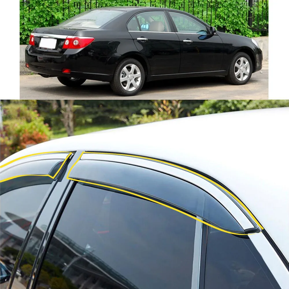 Car Sticker Plastic Window Glass Wind Visor Rain/Sun Guard Vent For CHEVROLET EPICA 2007 2008 2009 2010 2011 2012 2013 2014 2015