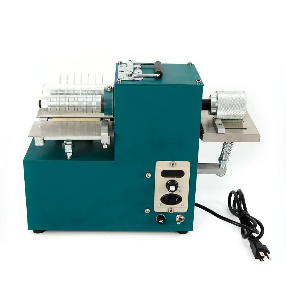 

Double Head Leather Strap Cutter Machine Strip Belt Cutting Bags Shoes Paper Slitter with Edge Folding 110V/220V