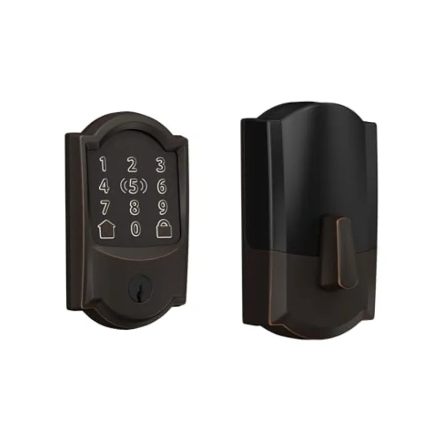 

Умный Wi-Fi замок Encode Plus для входной двери, без ключа, с функцией Deadbolt, цвет состаренная бронза, встроенный Wi-Fi и управление через приложение, простая установка, совместимость с Alexa