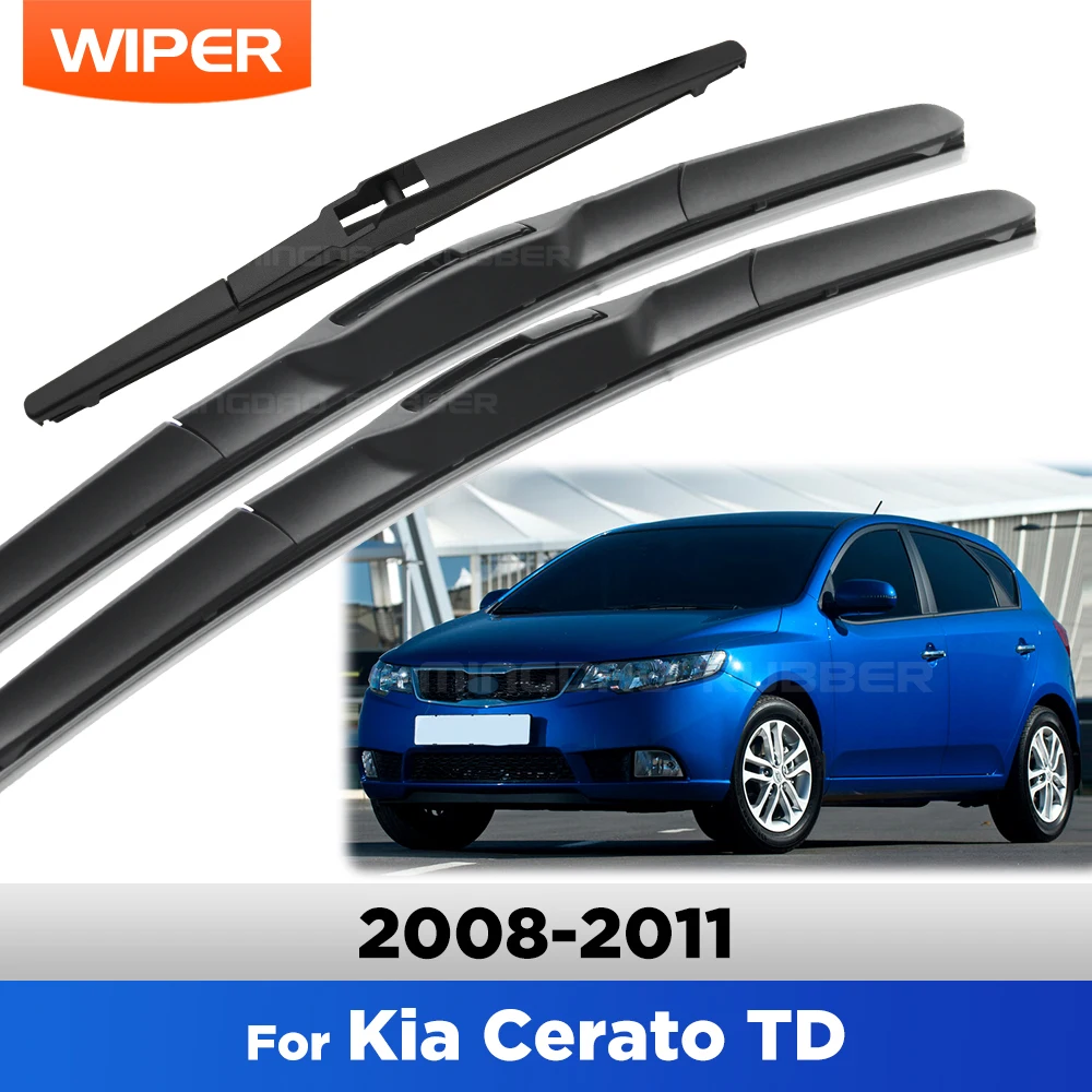 

Для Kia Cerato TD 2008-2011 2009 2010 стеклоочиститель передние и задние щетки стеклоочистителя лобовое стекло щетки для окон 24 "+ 20" + 14"