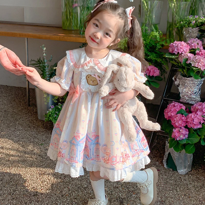 

Girls Baby Summer Children's Dress Girls Princess Dress 2025 New Lolita Girls Summer Dress