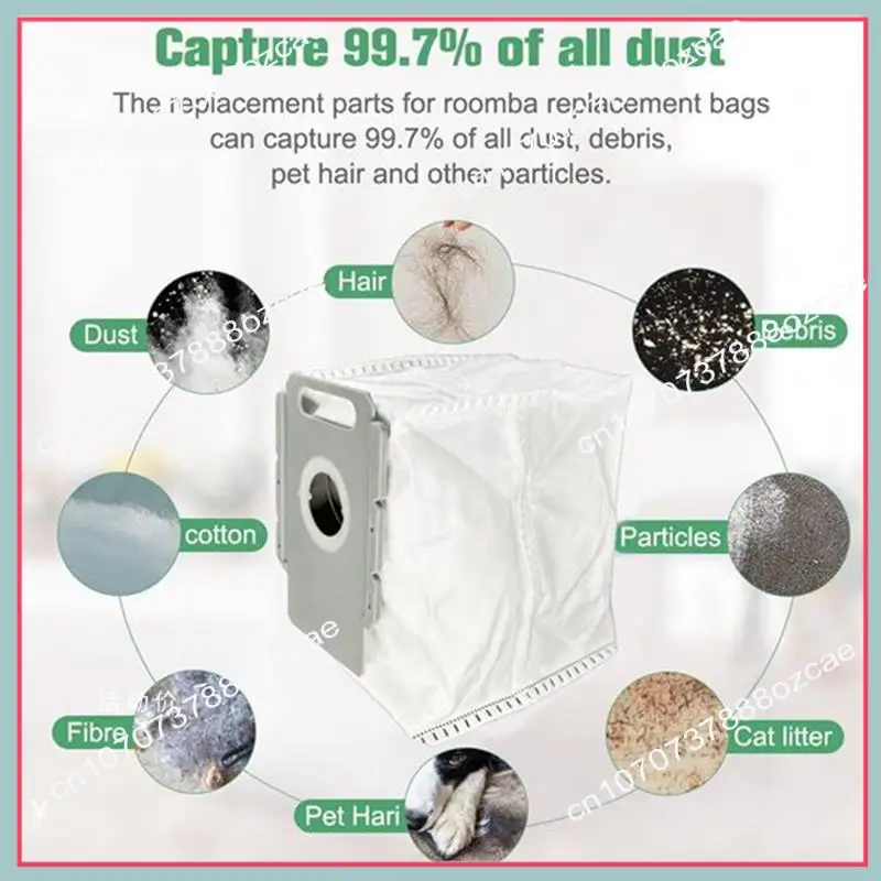 A26P 20 قطعة كيس لجميع الغبار فراغ ل اي روبوت رومبا I7 + I3 E5 E6 S9 اكسسوارات عدة كفاءة التنظيف المنزلي الملحقات