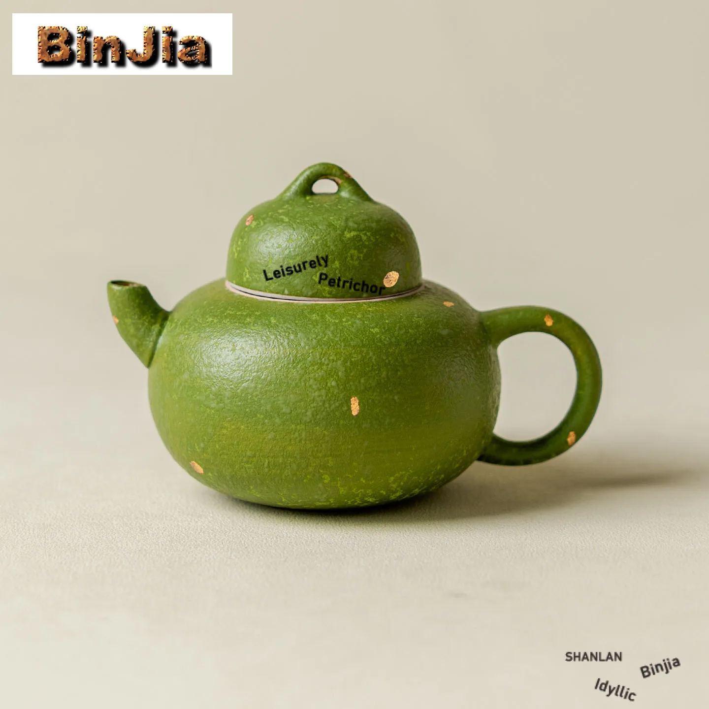 

140 мл зеленая глазурь, посыпанный золотой чайник, креативный чайник для заварки чая, домашний чайник с ситечком, посуда для напитков, ремесло
