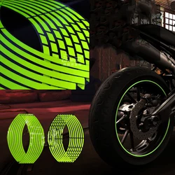 10''/12''/14''18'' Motorcycle Universal Wheel Rim Reflective Sticker Motorcycle Accessorie Reflective Stripe Sticker For Car