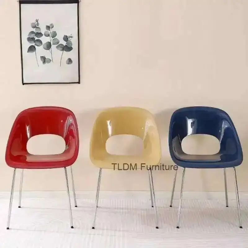 Dining Dining Room Nordic Chair Chairs Plastic Lounge Design Living Room Gamer Sandalye Sofa Furniture Armchair 북유럽풍 의자 휴대용의자