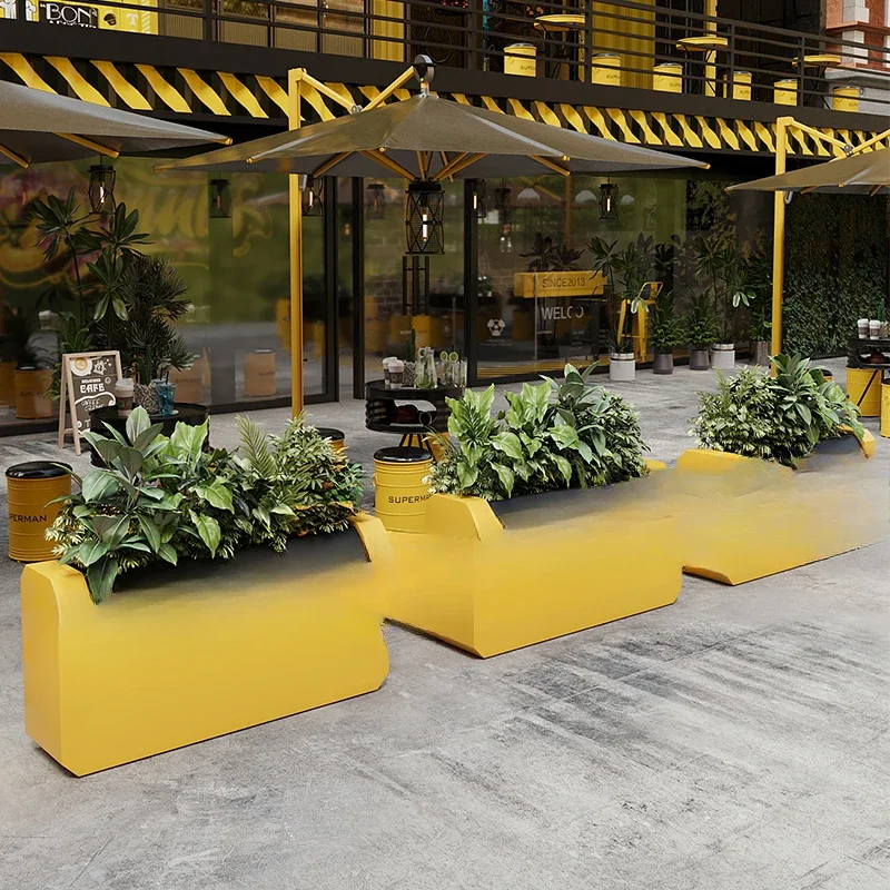 bed combination sales department shop municipal landscape square industrial wind custom flower slot wrought iron flower stand