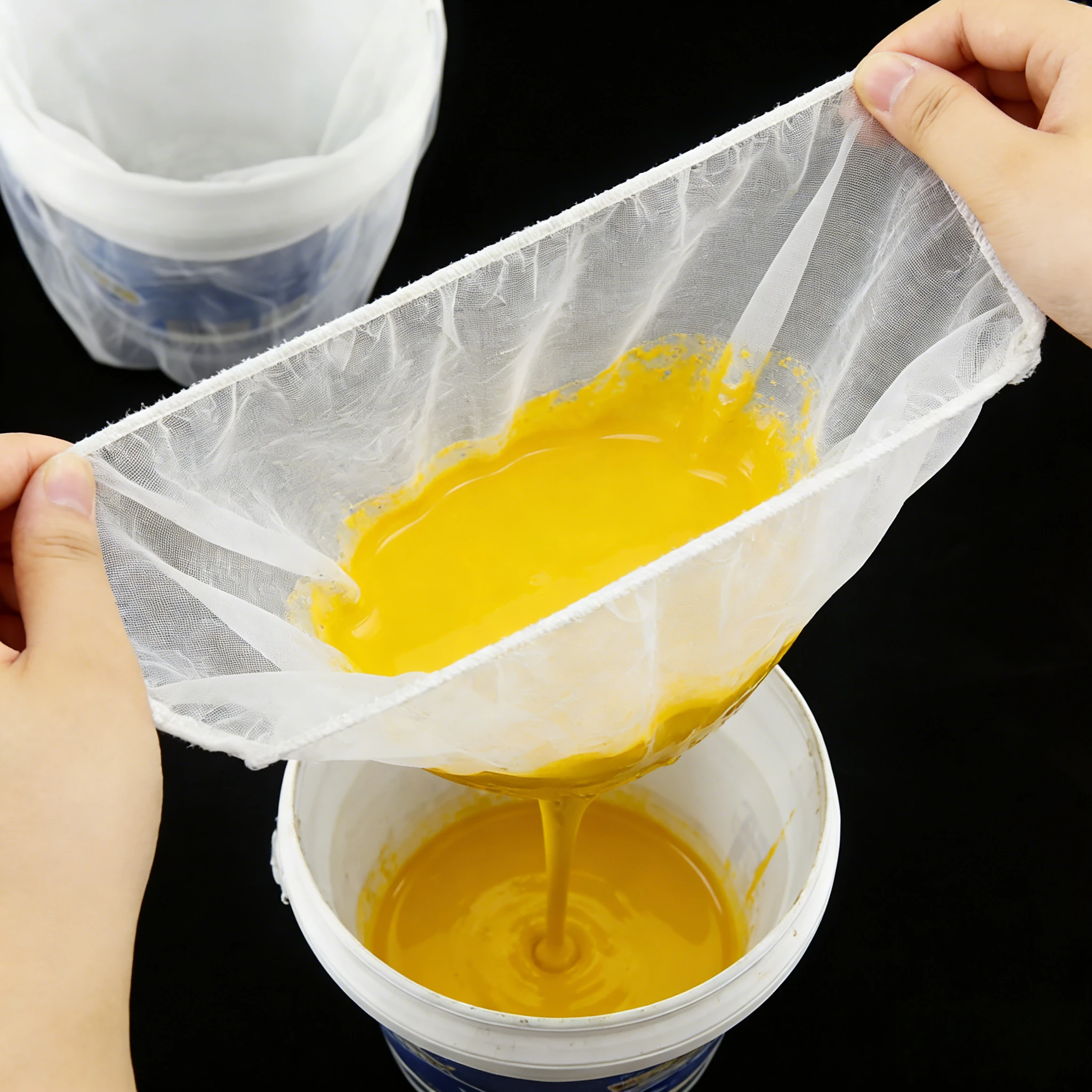 Reusable Nylon Filter Mesh Bag | Elastic Paint Strainer for Latex Paint, Brewing, Resin & Industrial Use image 2