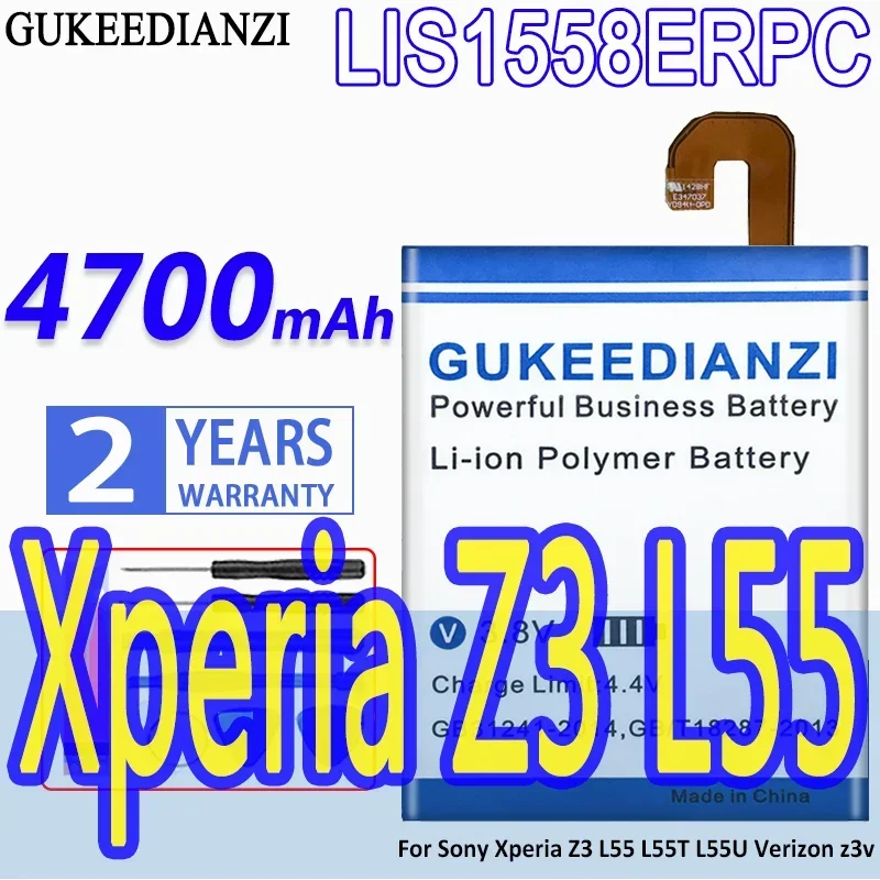 

Аккумулятор GUKEEDIANZI высокой емкости LIS1558ERPC 4700mAh для Sony Xperia Z3 L55 L55T L55U Verizon z3v