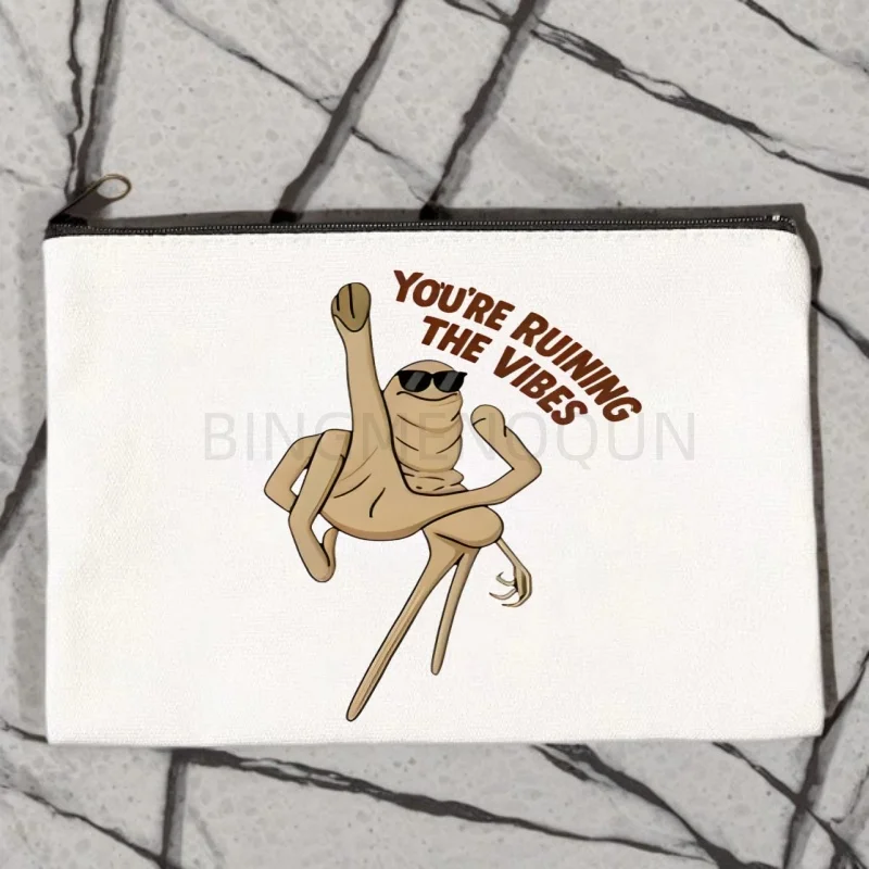 

Сумка-косметичка Marcus The Worm Robert Meme, модная холщовая сумка для хранения косметики, экологически чистая, для женщин