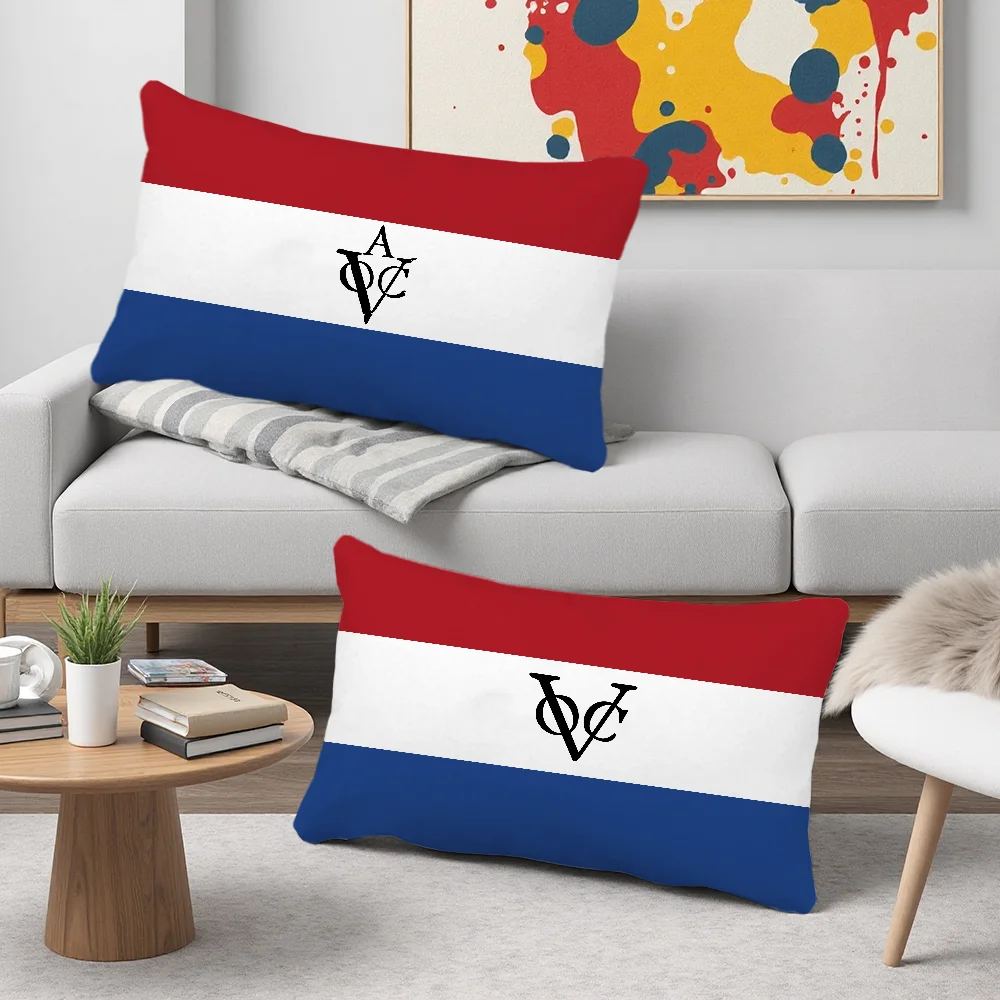 VOC Dutch East India Company Cushion Cover Rectangle Pillow Case Printing Bedside Sofa Room Home Decoration Pillowcase