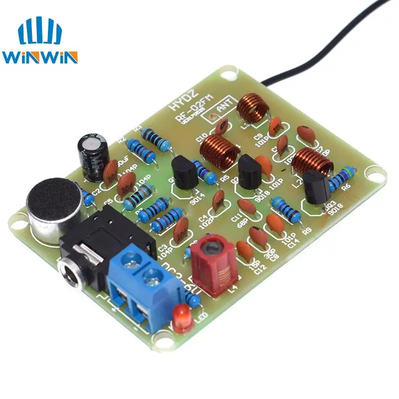 88-108MHz DIY Kit FM Radio Transmitter and Receiver Module Frequency Modulation Stereo Receiving PCB Circuit Board