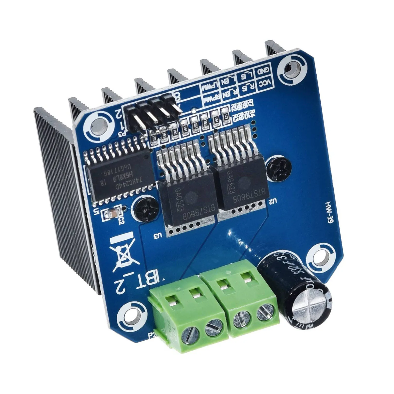 1pcs Car Motor Drive Module BTS7960 43A Current Limiting Controller High-power  4*5 *1.2cm 5V Isolate With MCU Electrical