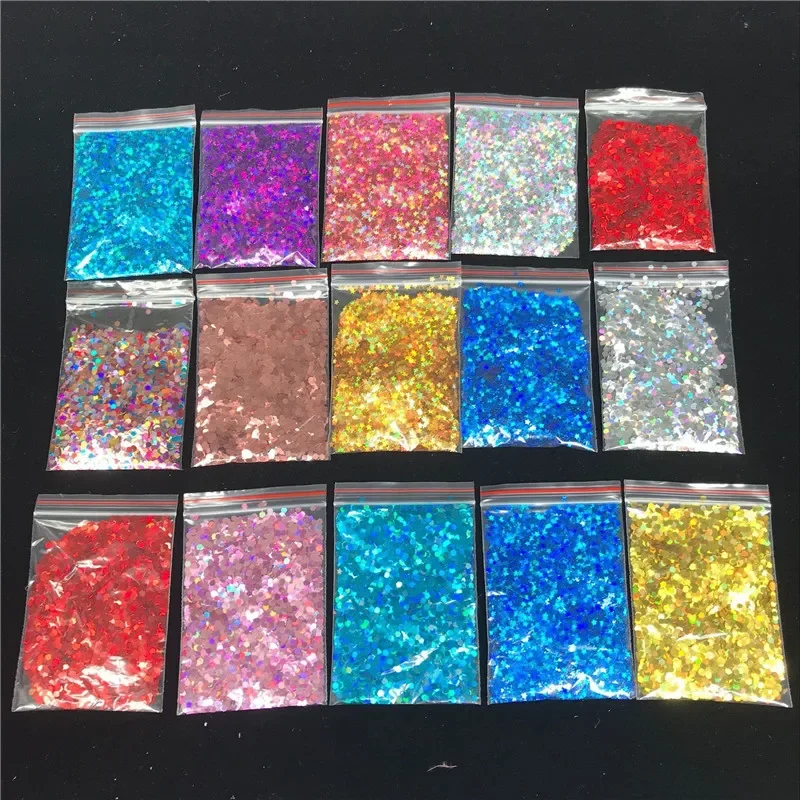 Confetti para decoração de casamento, ouro rosa, estrela de diamante Glitter, Flash, pó do laser, balão claro Bobo, 3mm, 10g