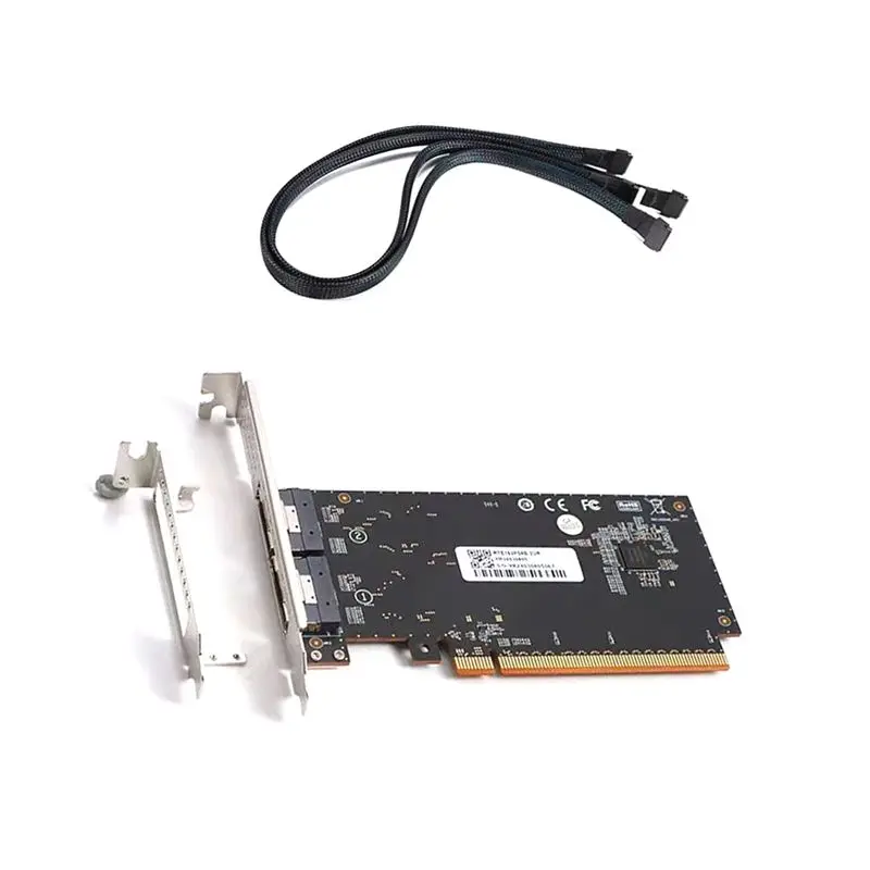 Exquisite-High Performance Graphics External Card Pcie4.0 X16 To Slimsas 8654 Rear Half-Height Adapter Card With Cable
