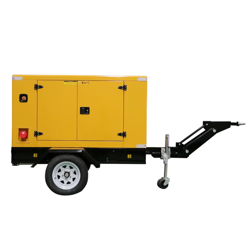 

30-50kw Mobile Generator with Trailer Three Phase 230V/12V Rated Voltage 10kw/12kw/30kw Rated Power for Outdoor Use