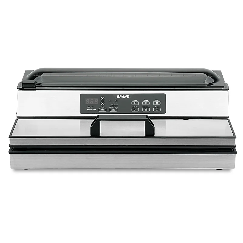 Macchina per sigillare sottovuoto per alimenti con aspirazione per carichi pesanti in acciaio inossidabile da 40 cm di larghezza con certificato CE, GS, ETL