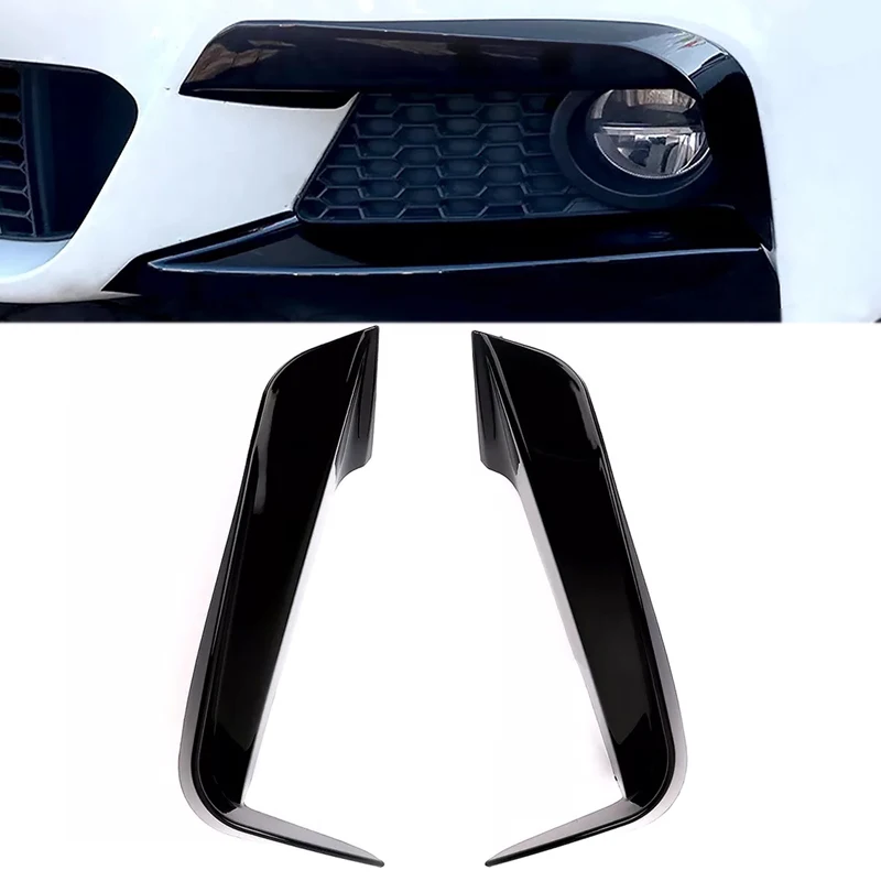 

1Pair For BMW F30 F31 M Sport 2012-2018 Front Bumper Lip Splitter Canards Spoiler Car Fog Lamp Eyebrow Frame Cover Grille Parts