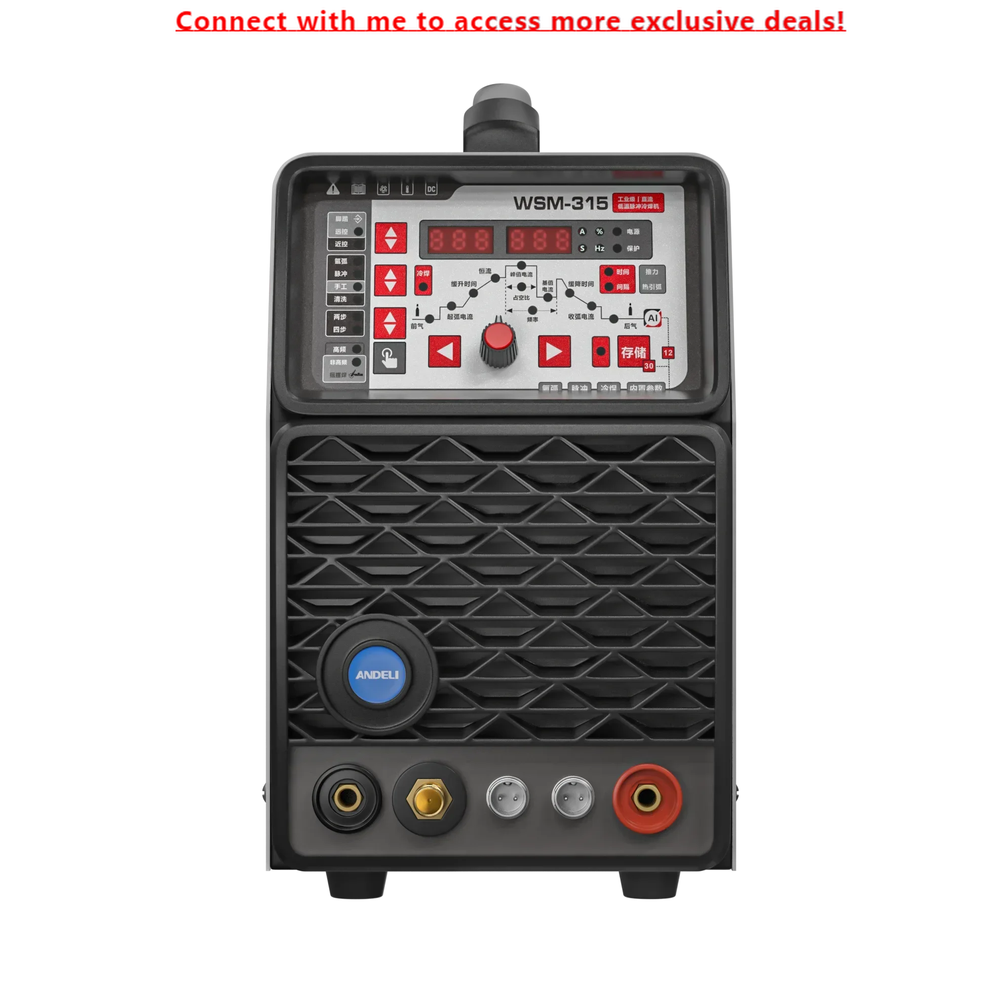 

ANDEL TIG-315 385V 315A 0.8-12MM AL AC DC Pulse Cold Aluminum 4.0 MMA TIG Welding Machine