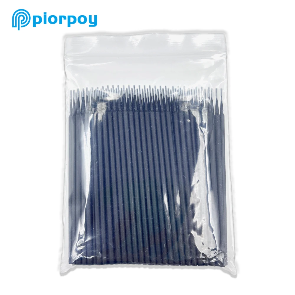 PIORPOY-Accesorios de odontología, 100 piezas, aplicador Dental desechable, Micro cepillo para aplicación Dental, materiales para el cuidado bucal