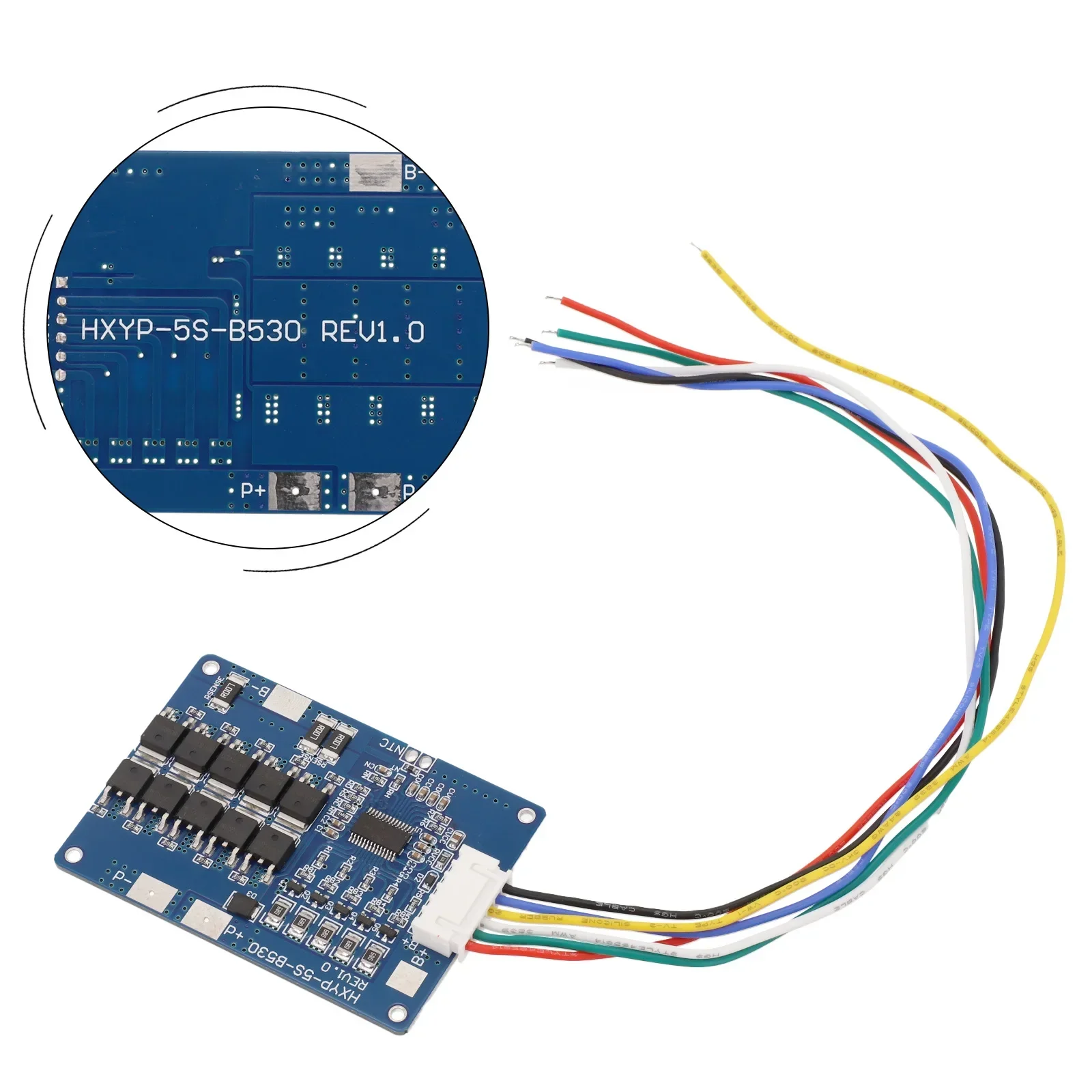 Placa pcb de proteção de carregamento de bateria HXYP-5S-B530 com cabo de bateria de lítio módulo de ferramentas elétricas ferramentas elétricas