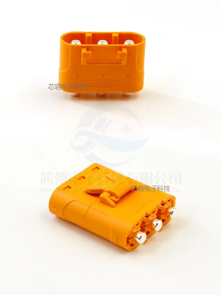 Amass LCC40PB-M LCC40 Copper circuit board vertical standard MR90 lithium battery DC plug - Image 5