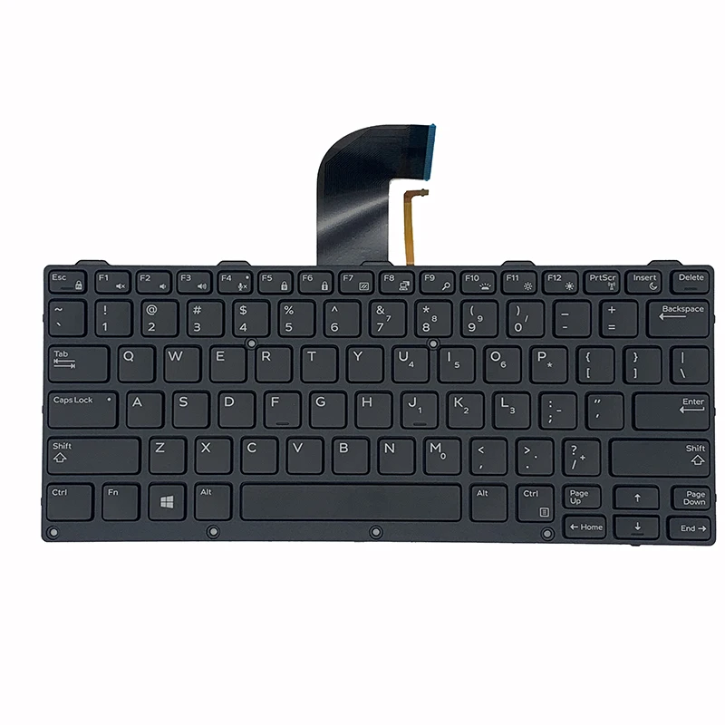 

New English Laptop Keyboard For Dell Latitude 14 Rugged E7404 E5404 092HF3 Backlit US Black