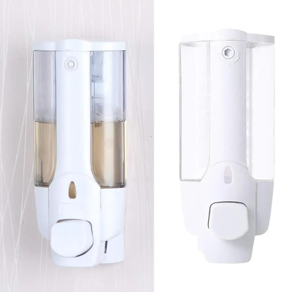 Wall Mount Soap Dispenser Bathroom Shower Lotion Shampoo Liquid Saop 350ml