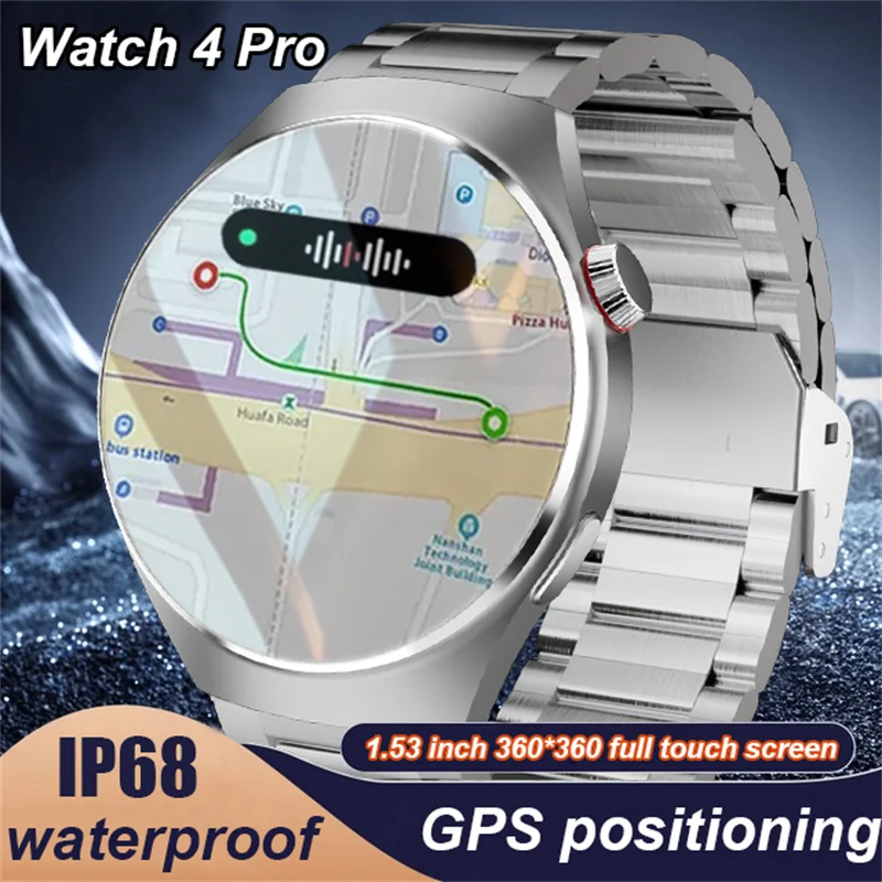 New Men' Smartwatchs1.53inch AMOLED HD Screen Bluetooth Call NFC GPS Track IP68 Waterproof women's smartwatch For Huawei Xiaomi.