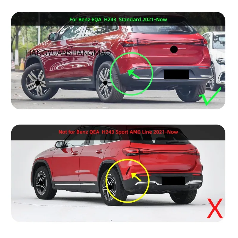 Car Mud Flaps for Mercedes-Benz EQA Regular version 2020-2026Mudflaps Mudguards Splash Guards Front Rear Fender Part Accessories