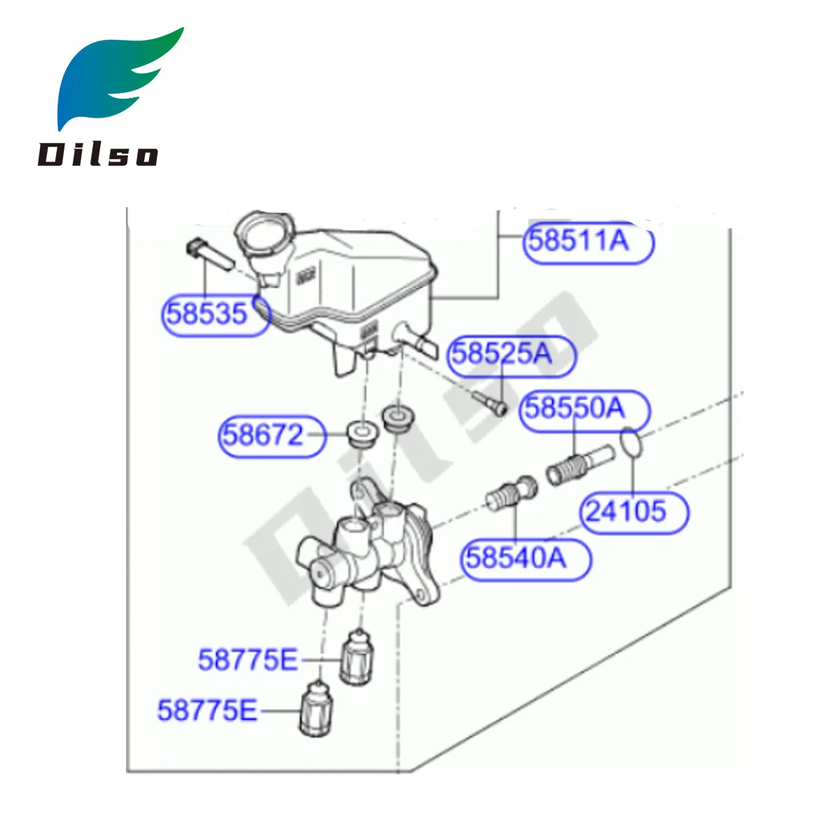 

Brake Master Cylinder Fit For KIA Picanto 26.06.2019 OEM 58510G6300