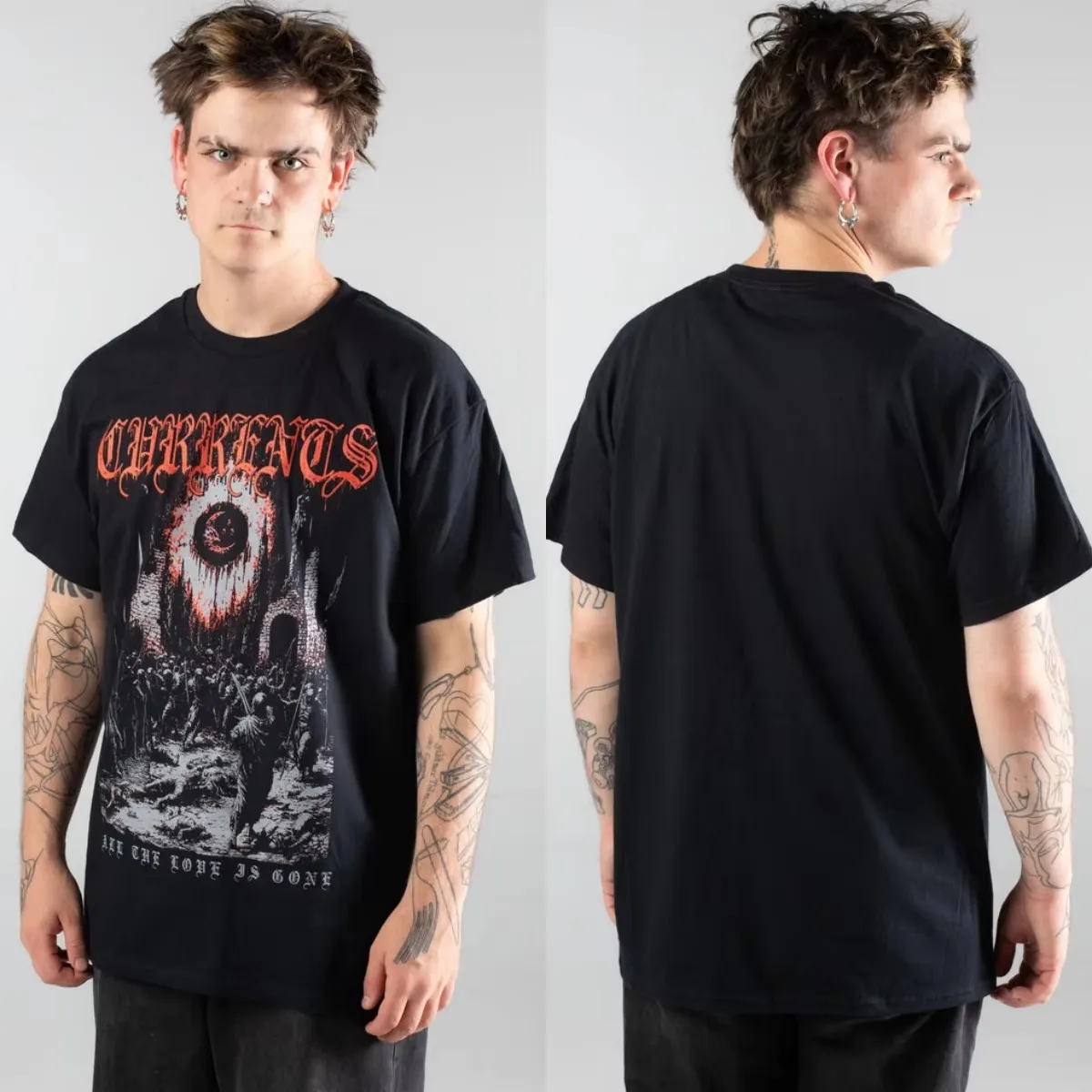 Currents All The Love Is Gone Band Graphic T-Shirt Cotton Men Women Streetwear Tee