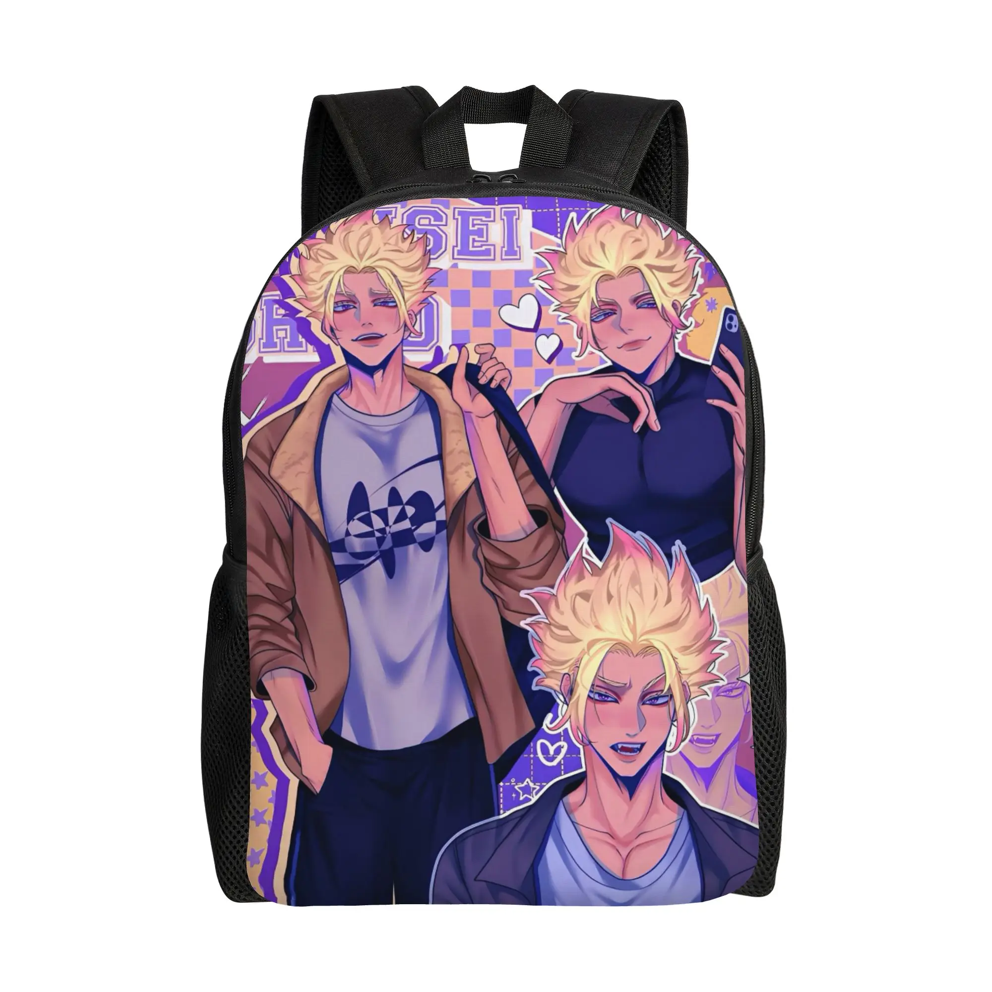 

Comic Blue Locks Football Anime Backpack for Men Women Teenage Student Work Daypack Ryusei Shidou College Canvas Bags Sports