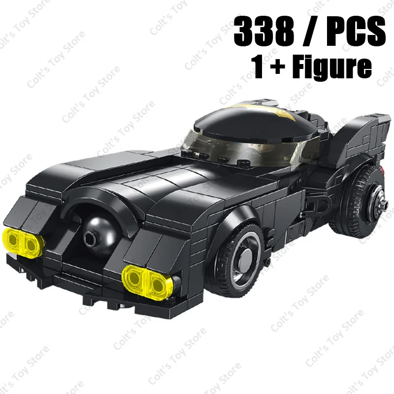 Superhero The Dark Knight VS Joker Building Blocks City Speed Champion Racing Classic Supercar Model Bricks Toys For Kids Gifts