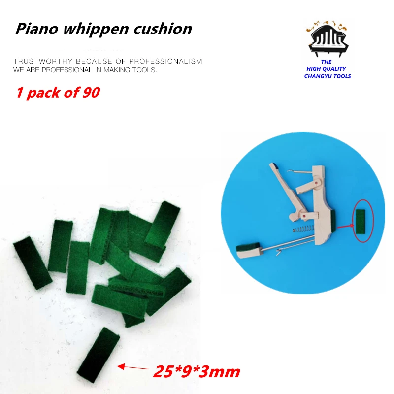 

Аксессуары для ремонта пианино, инструмент для пианино, подушка для пианино, 1 упаковка из 90 проволок, Войлок внизу