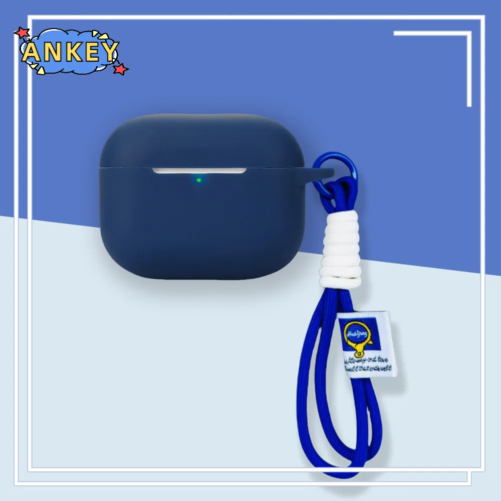 حافظة لهاتف هواوي FreeBuds SE 4 ANC مصنوعة من السيليكون الناعم ومحمولة ومقاومة للصدمات مع حبل حلقة تسلق