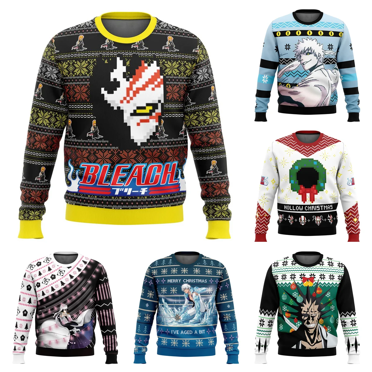 

Anime Bleach Pullover Kurosaki Ichigo Sweatshirt Kuchiki Rukia Cosplay Clothes Kuchiki Byakuya Printing Streetwear Warm Costumes