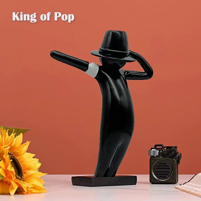 Famous Figure Statue Pop of King Singer, Resin Character Figurine, Simplicity, Household, Living Room, Creative Bar Decoration,