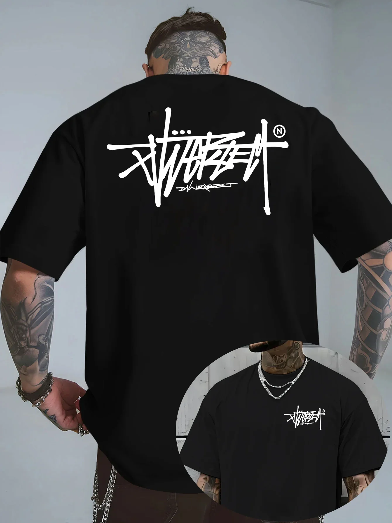 Camiseta Masculina 100% Algodão de Alta Qualidade 2026 - Estilo Urbano de Verão, Nova Tendência, Ideal para Esportes e Lazer ao Ar Livre, Estampa Curta
