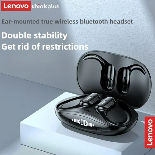 Lenovo XT80 auriculares inalámbricos Bluetooth 5,4 auriculares verdaderos con micrófono Control de botón reducción de ruido ganchos para las orejas auriculares impermeables