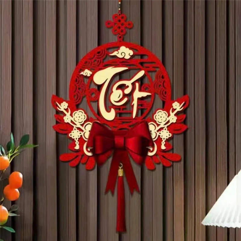 Ablu-decoração de texto vietnamita pingente de festival de primavera decoração de ano novo pingente de arco de sala de estar