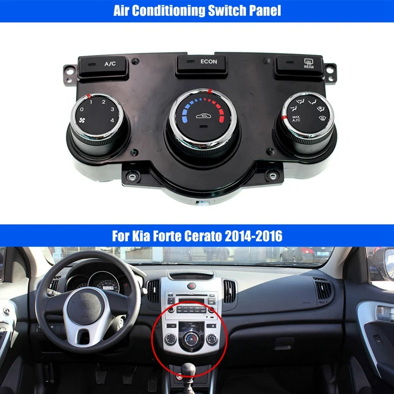 97250-1X510 Car Air Conditioning Switch Panel Making A/C Adjustment Knob For Kia Forte Cerato 2014-2016