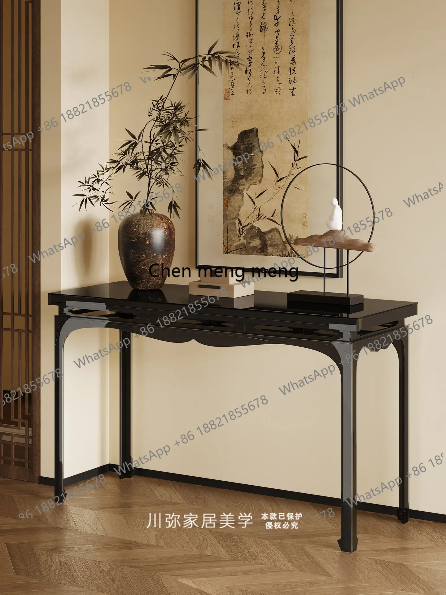 

Скидка на новый пристенный столик в китайском стиле, элитный пристенный столик для дивана или стены.